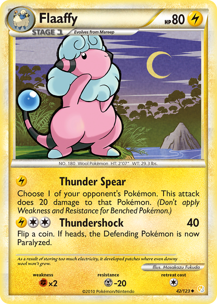 HeartGold SoulSilver Flaaffy #42/123